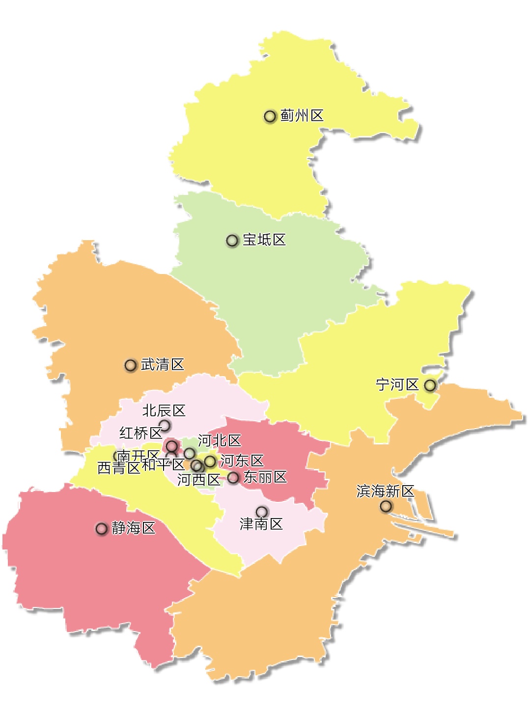 天津市地图放大图片图片
