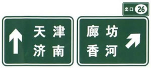 出口标志及出口地点方向标志