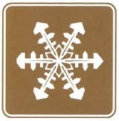 冬季游览区标志