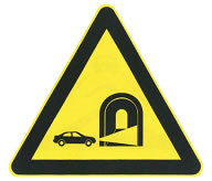 隧道开车灯标志