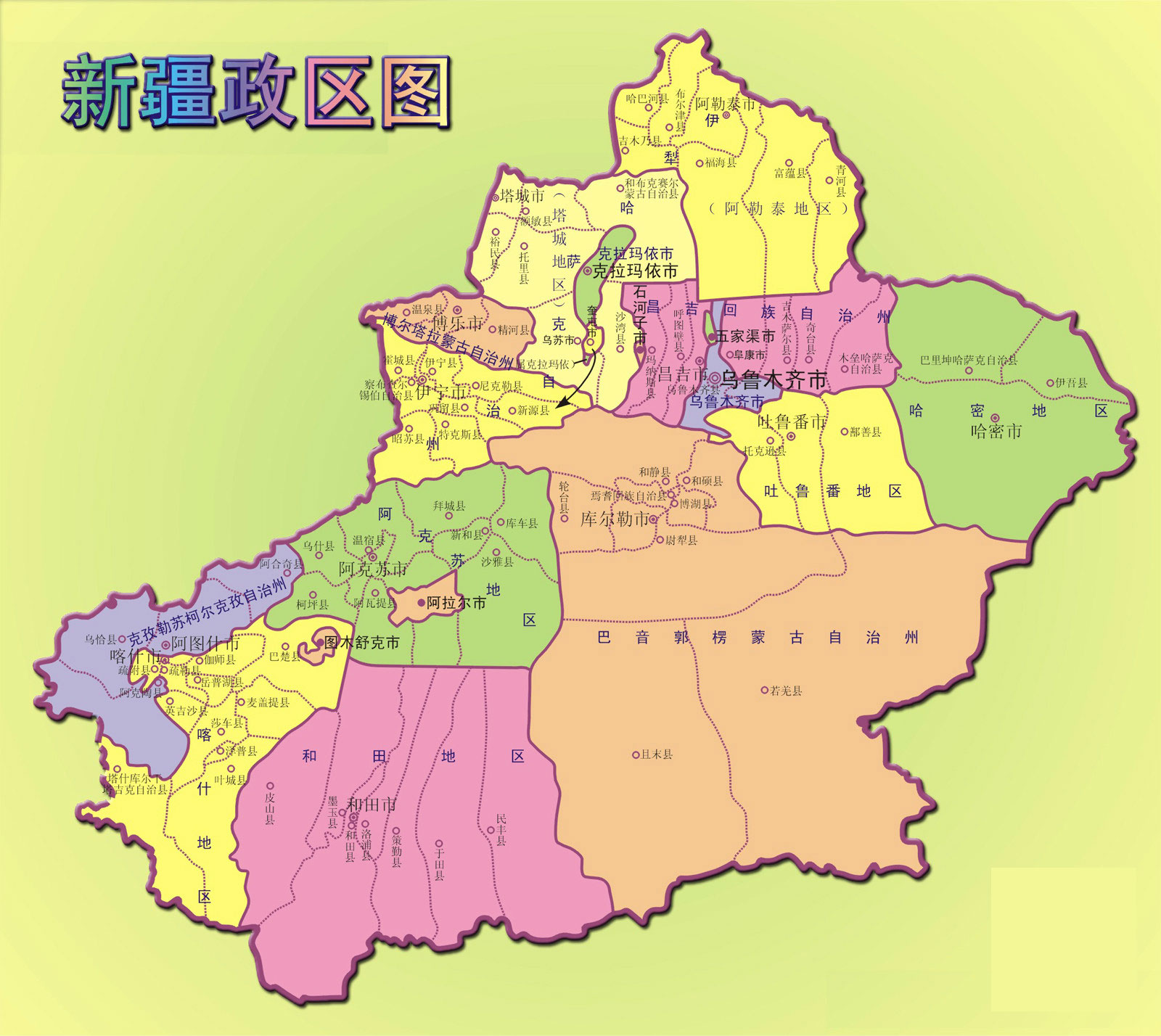 新疆地形图|新疆地形图全图高清版大图片|旅途风景图片网|www.visacits.com