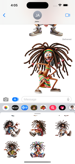 Wacky Dreadlock StickersiPhone版