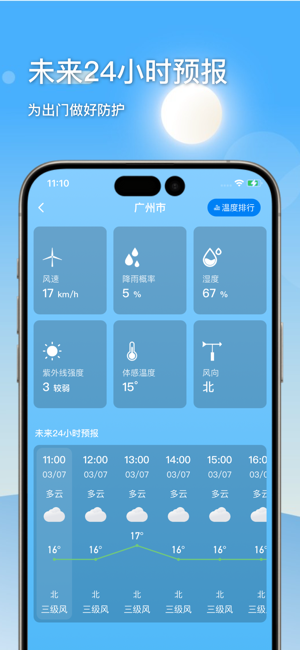 桌面天气预报iPhone版