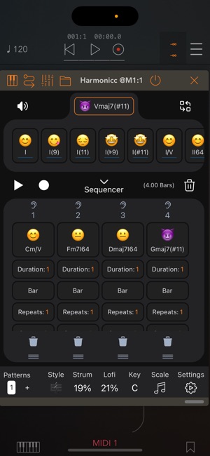 Harmonicc Chord Sequencer AUv3iPhone版