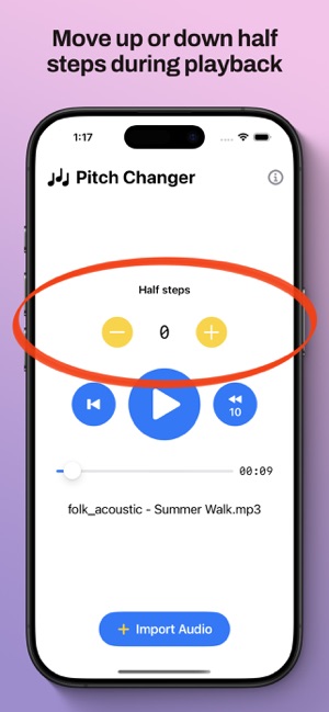 MP3 Pitch Changer & TransposeriPhone版