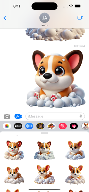 Snow Corgi StickersiPhone版