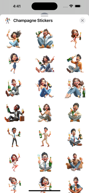 Champagne StickersiPhone版