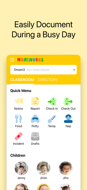 Norinotes: Childcare AppiPhone版