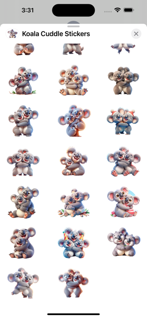 Koala Cuddle StickersiPhone版