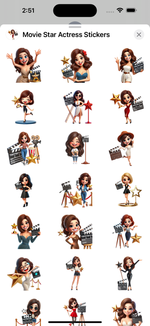 Movie Star Actress StickersiPhone版