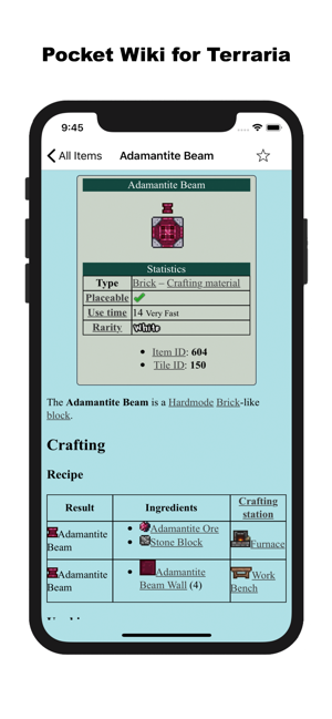 PocketWikiforTerraria.iPhone版
