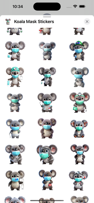 Koala Mask StickersiPhone版