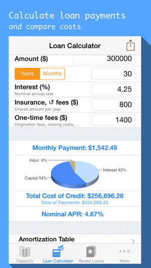 贷款计算器iPhone版