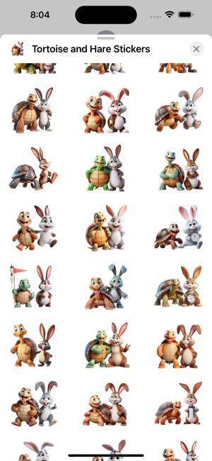 Tortoise and Hare StickersiPhone版