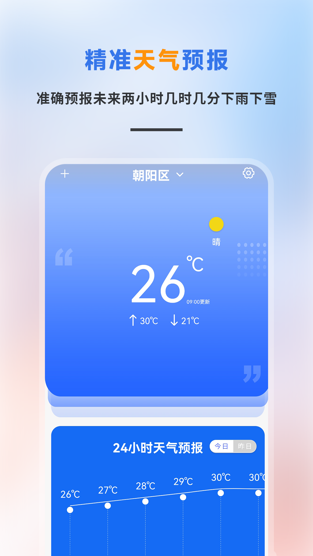 精准天气预报