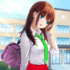 动漫女孩高中生活3D日本高中爱情故事游戏‬iPhone版