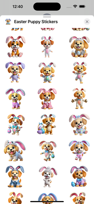 Easter Puppy StickersiPhone版