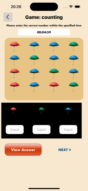 Umbrella match and countiPhone版