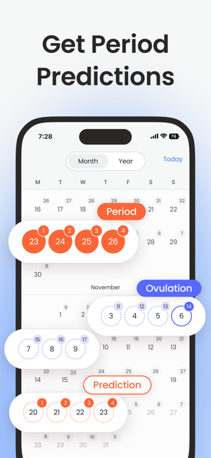 Bloomi: Period & Cycle TrackeriPhone版