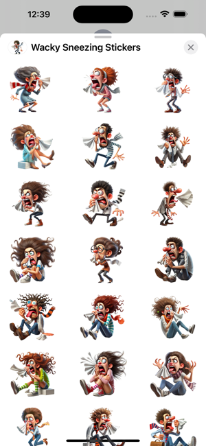 Wacky Sneezing StickersiPhone版