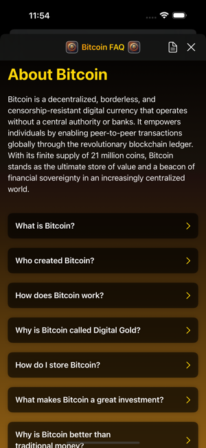 Bitcoin the Digital GoldiPhone版