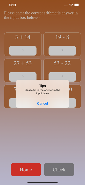 Arithmetic CalculationsGamesiPhone版