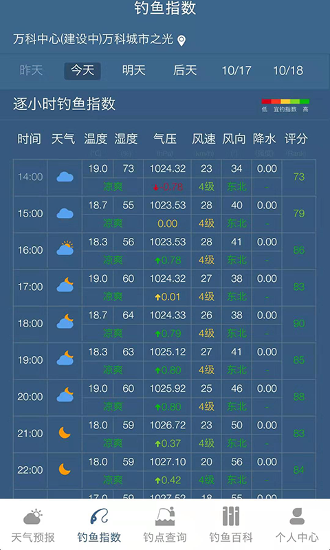 钓鱼天气预报鸿蒙版