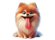 Panting Pomeranian StickersiPhone版