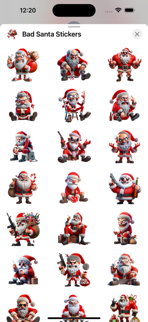 Bad Santa StickersiPhone版