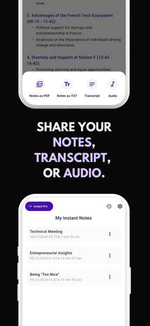 Instant AI Notes & TranscriptiPhone版