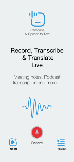 Transcribe : AI Speech to TextiPhone版