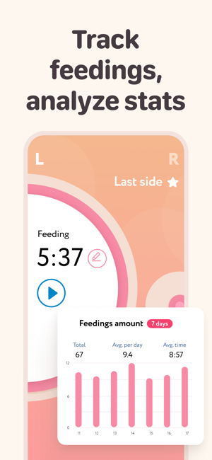 Baby feeding tracker Sleep logiPhone版