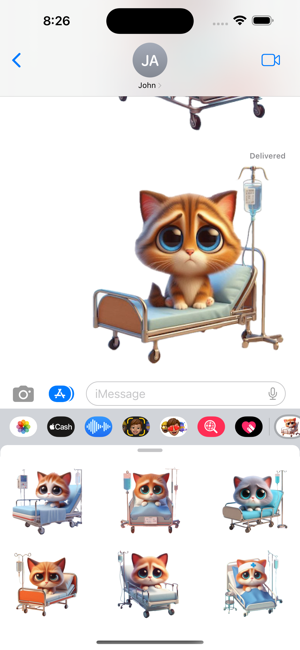 Sick Kitten StickersiPhone版