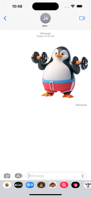 Penguin Workout StickersiPhone版