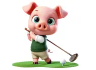 Golf Piglet StickersiPhone版