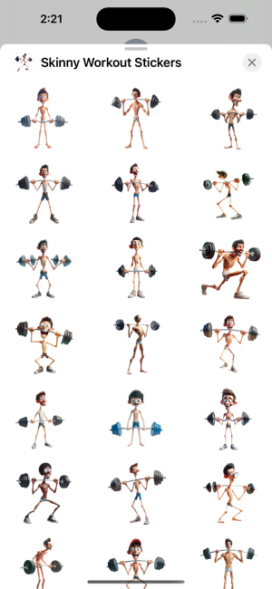 Skinny Workout StickersiPhone版