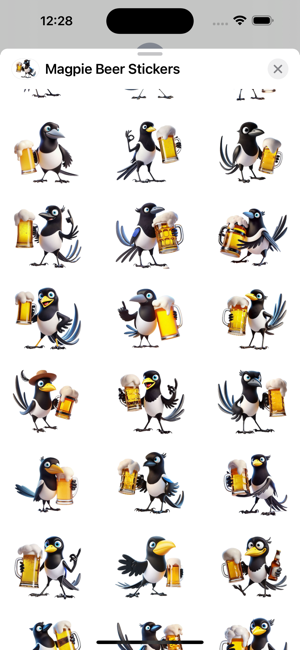 Magpie Beer StickersiPhone版