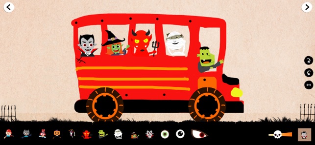 万圣节汽车完整版:儿童赛车游戏,绘制警车消防车怪兽卡车‬iPhone版