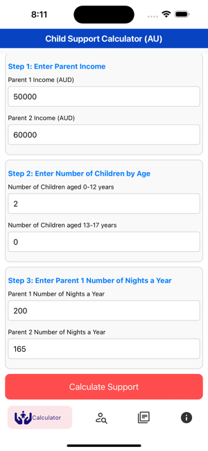 Child Support Calculator (AU)iPhone版