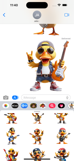 Rockstar Duckling StickersiPhone版