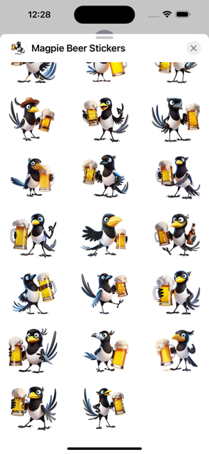 Magpie Beer StickersiPhone版