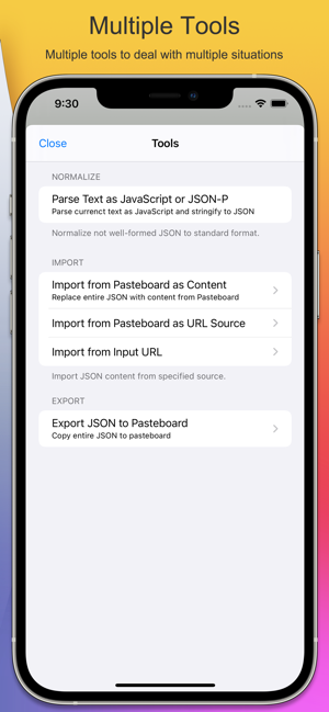 PowerJSONEditorMobileiPhone版