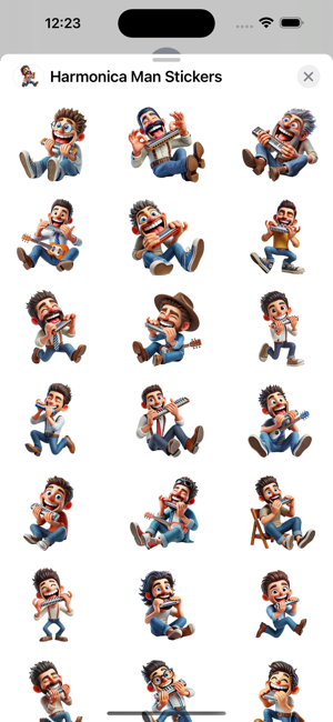 Harmonica Man StickersiPhone版