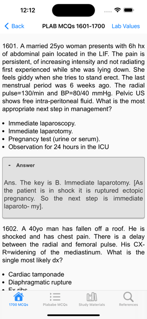 PLAB Question BankiPhone版