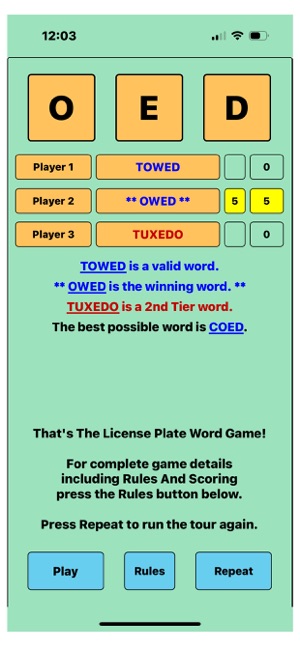 The License Plate Word GameiPhone版