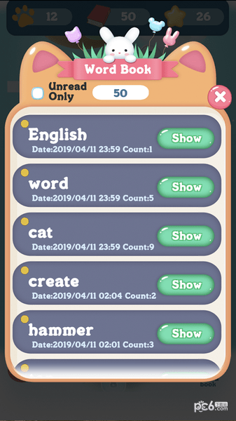 猫咪英语单词消除