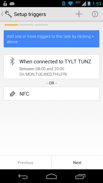 Trigger NFC Task Launcher