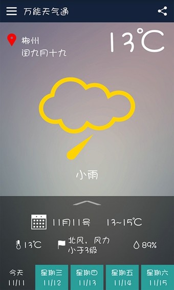 万能天气预报