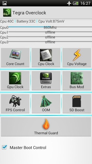 Tegra Overclock