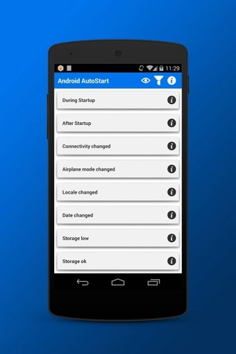 Manage Android Autostart